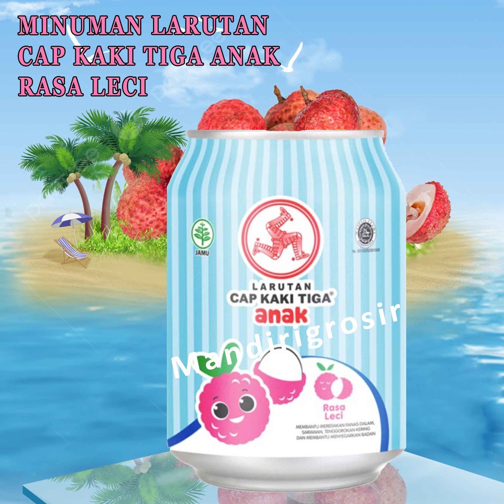 

Cap Kaki Tiga Anak * Minuman Larutan * Rasa Leci * 250ml