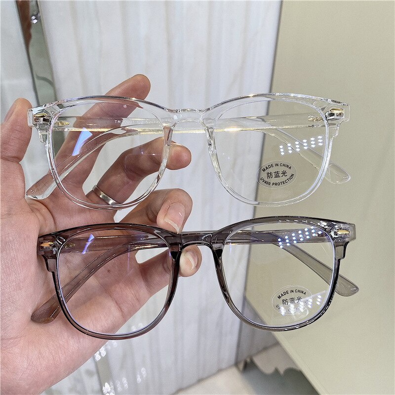 MMM Kacamata Wanita Korea Anti RadiasI  6635  Kacamata Kotak Fashion Retro Bentuk Kotak Eyeglasses Kacamata Terbaru Wanita Pria Import