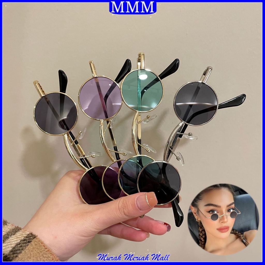MMM Kacamata Wanita Bulat Kecil Fashion Korean Style Kekinian 6639 Kaca Mata Simple Warna Warni Murah