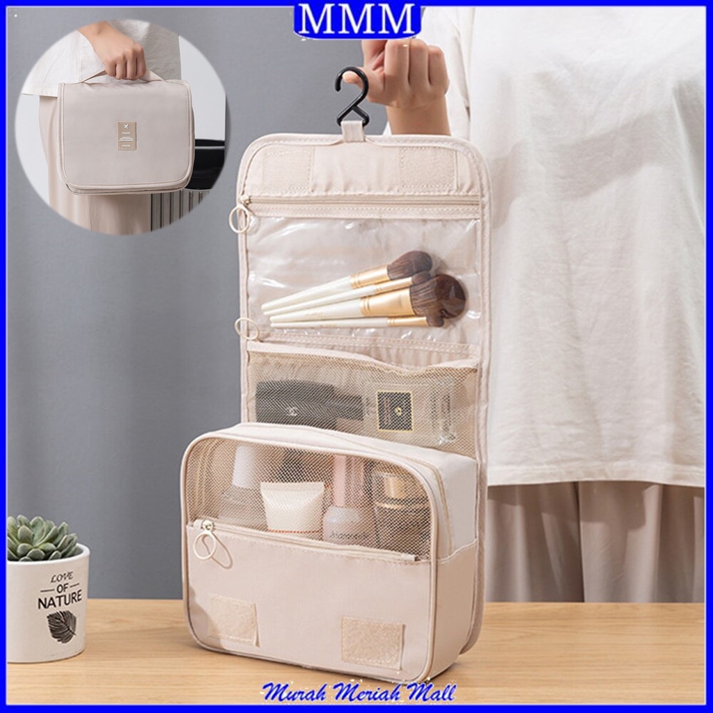 MMM Travel bag storage tas penyimpanan kosmetik perlengkapan mandi tas wanita serbaguna tas traveling original import bahan tebal Murah Import