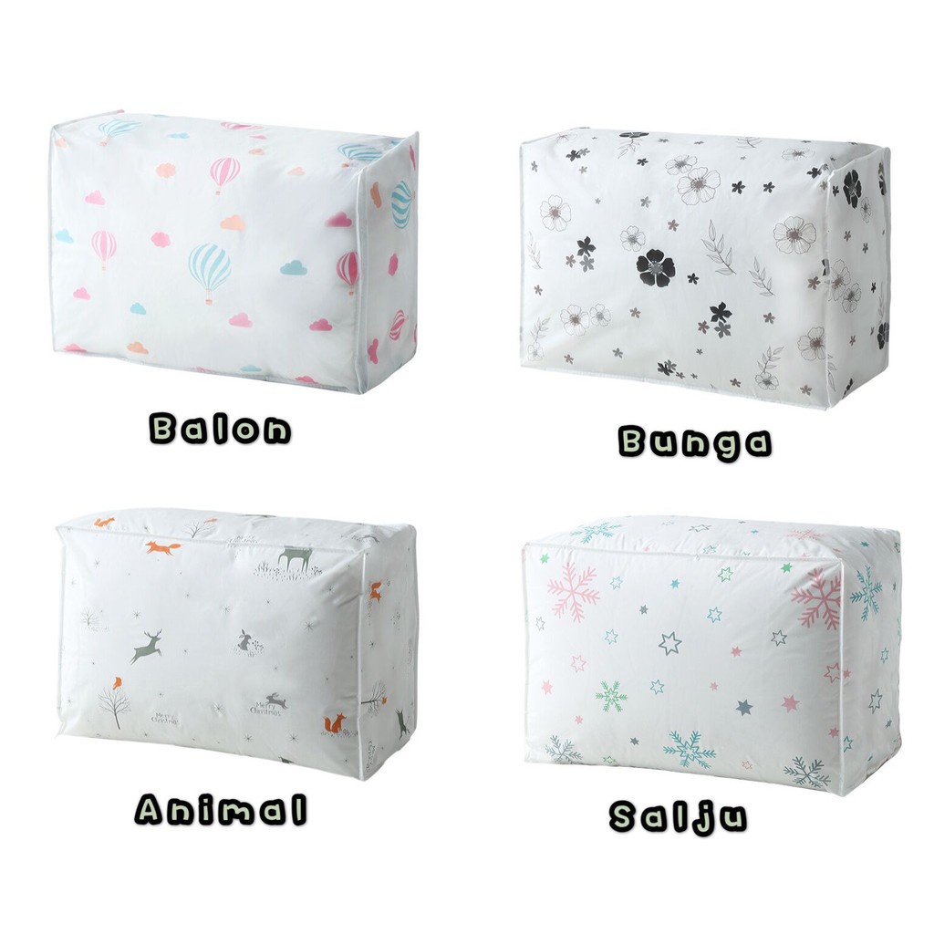 MMM Storage Bag Quilt Bag Tempat Penyimpanan Selimut Anti Air PEVA