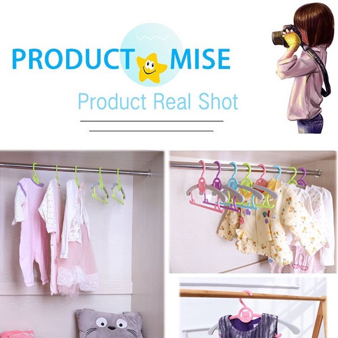 MMM Hanger Plastik Karakter Beruang Gantungan Baju Anak Warna Pastel Lucu Adjustable Baby Hangers Clothes Murah Import