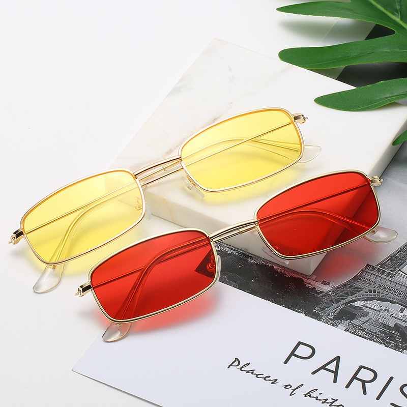 MMM Kacamata Fashion Korea Persegi Panjang 1103 Kaca Mata Wanita Retro Candy Sunglasses Unisex Murah