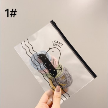 MMM Ikat Karet Rambut Elastis Warna 100Pcs Tipis kecil kode 510 Gaya Korea untuk Wanita