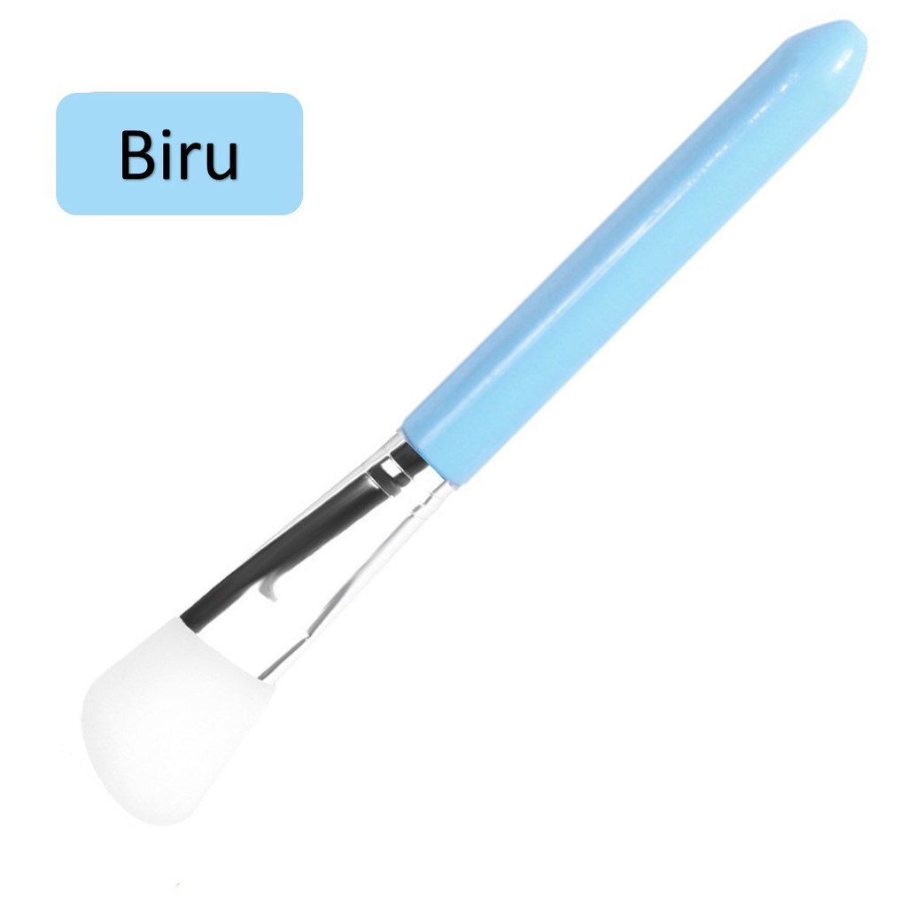 MMM Brush Makeup Silikon Kuas Masker Silicone Facial Face Mask Gel Dengan Kepala Pisau Putih