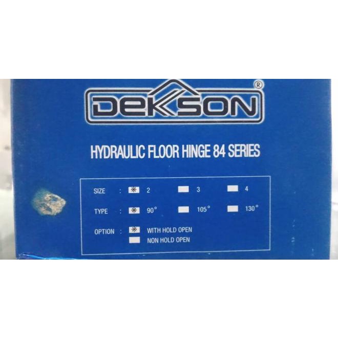 Floor Hinge Dekson 84 + Stang + Top Pivot Engsel Tanam Pintu Kaca
