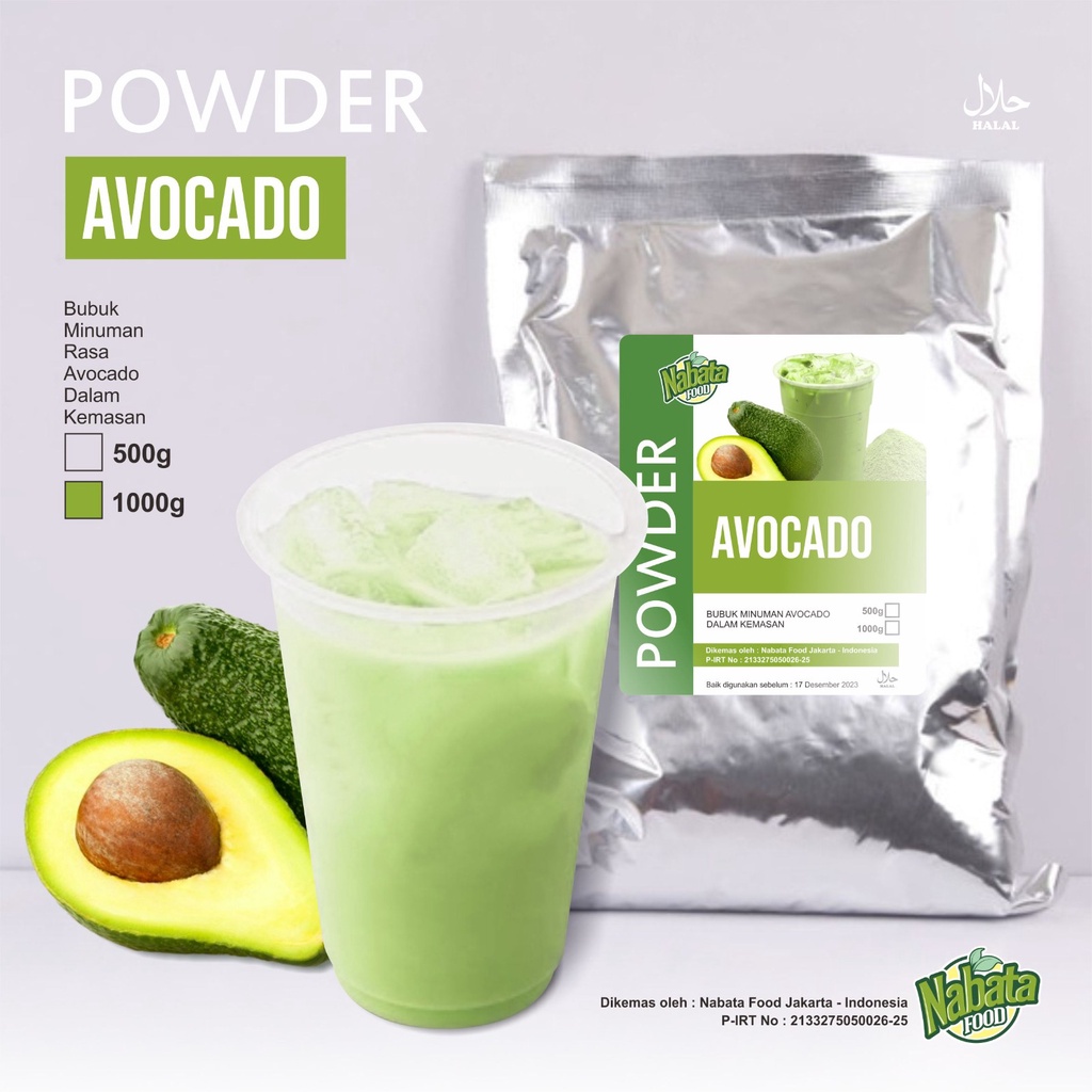 

Bubuk Minuman Rasa Alpukat Nabata Drink 1 kg Powder Avocado