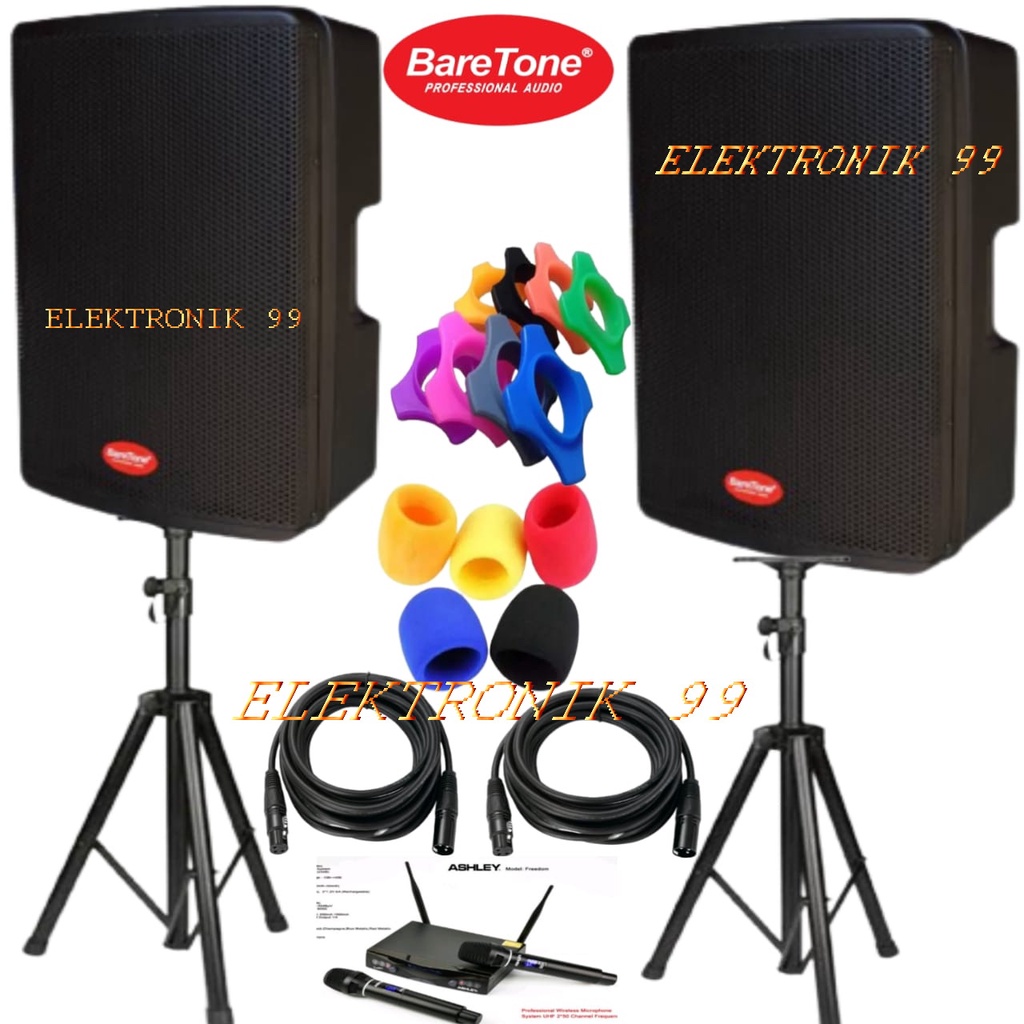 BareTone Speaker Aktif MAX15RC - 15 Inch Speaker Baretone MAX 15RC Original 500Watt