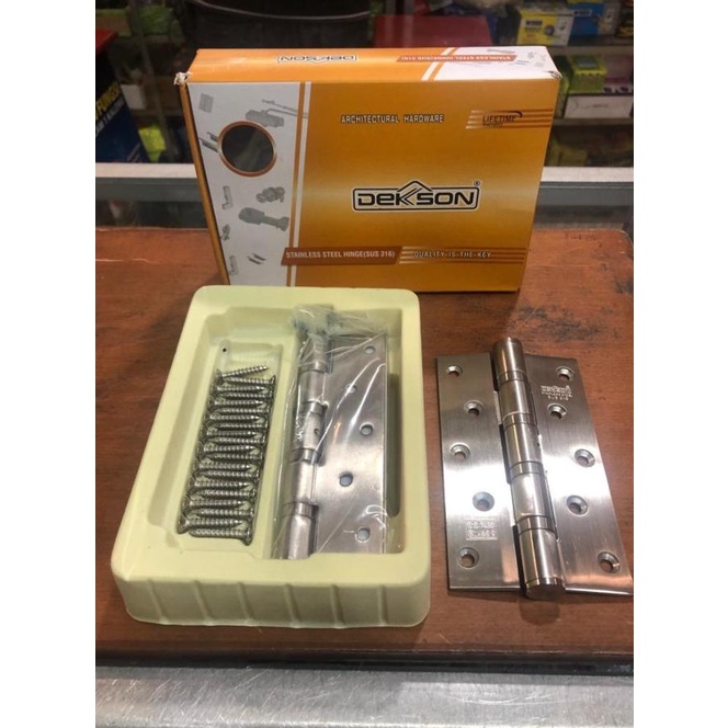 Engsel Pintu Dekkson Nrp Stainless Sus 316 (3", 4", 5", 6")