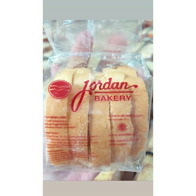 Per Pack Jordan Bakery Roti Kering - Roti Jordan Kering Tabur Gula Per Pack Isi 10 Bungkus