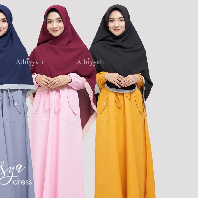 Gamis Arasya Dress Mustard Size M Gamis Only By Athiyyah - Flash Ramadhan