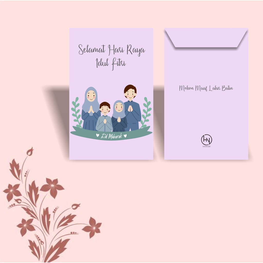 

Amplop lebaran IDUL FITRI ,amplo murah bahan tebal motif keluarga eid envelopes hampers lebaran murah