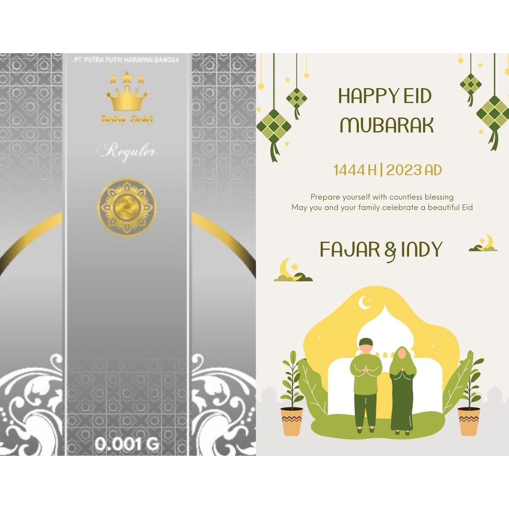 [ TAMBAHAN ] Kemasan THR Lebaran Ramadhan idul fitri FREE Desain Custom Foto Souvenir Wedding Pernikahan Giveaway Hadiah Babygold Emas Onlineshop Jualan Sunat Ulang Tahun Birthday Nama Desain