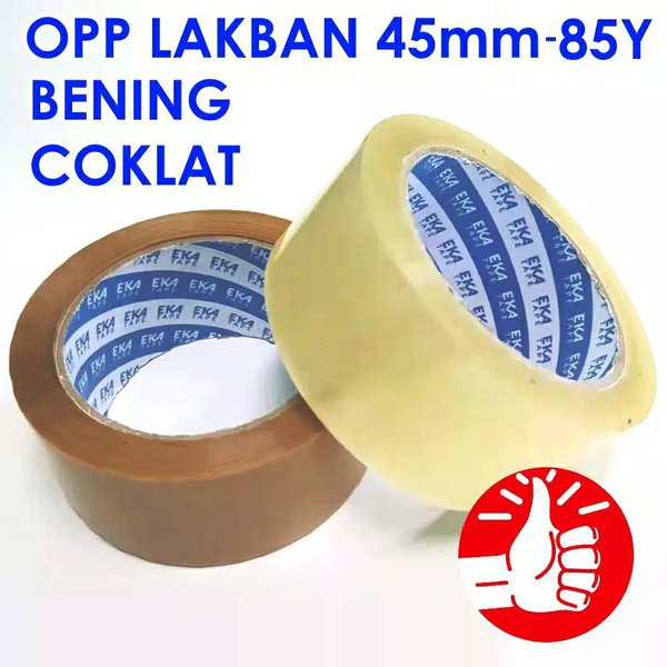 Lakban Coklat Bening 45mm