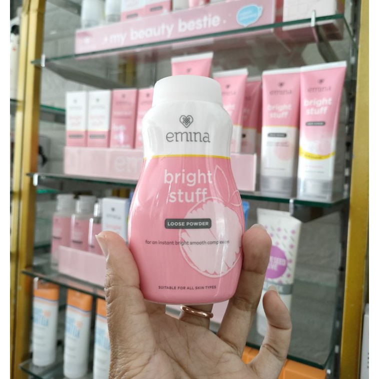 ☀️cahaya acc☀️ Emina bright stuff loose powder