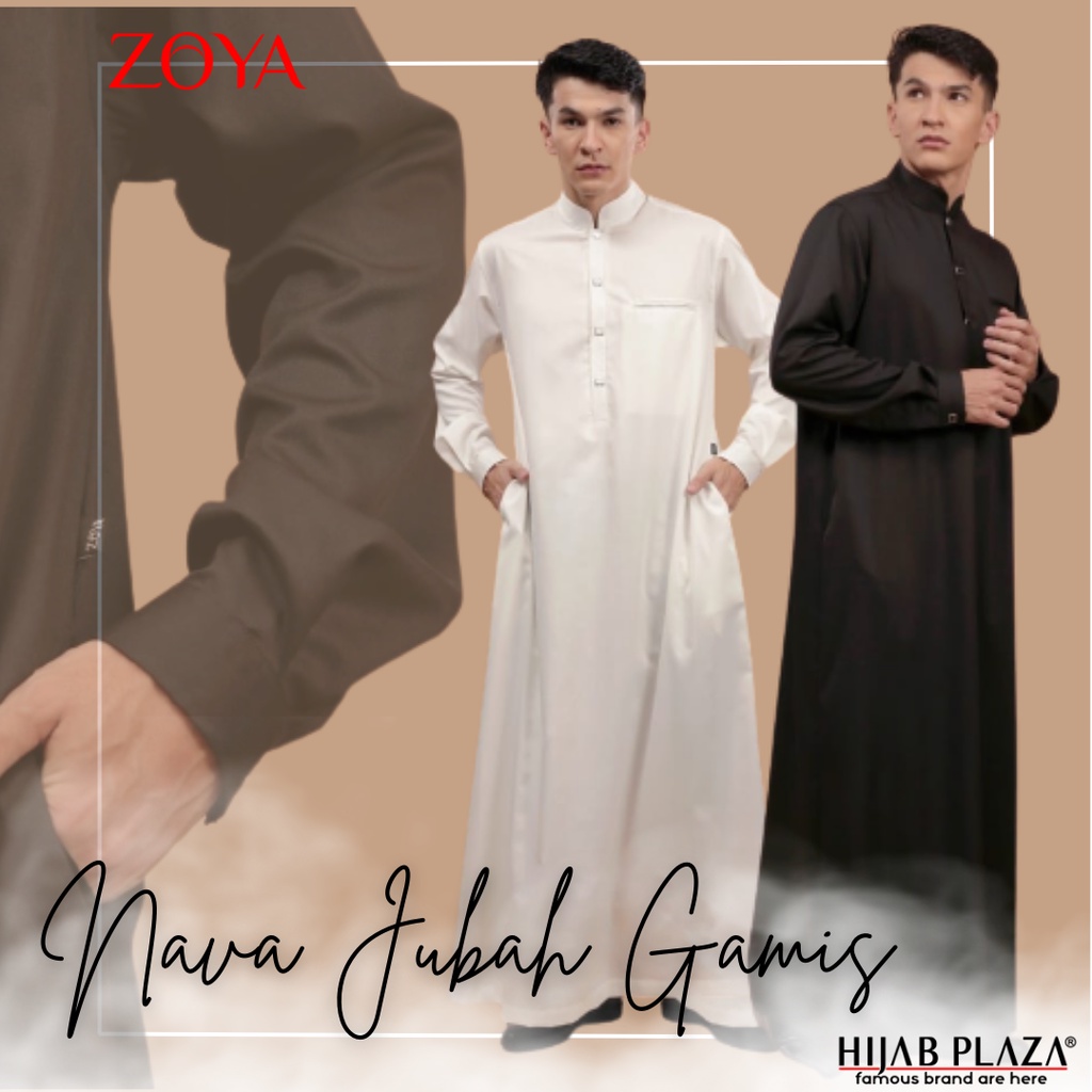 Jubah Gamis Pria ZOYA Nava Jubah Lengan Panjang