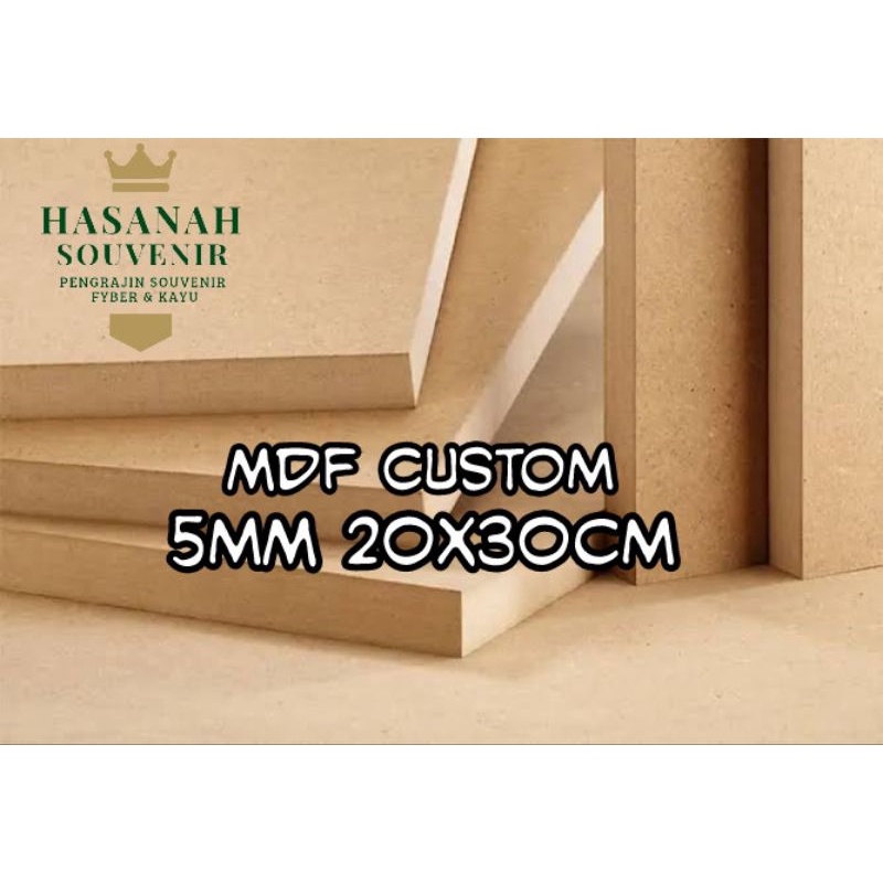 Papan kayu mdf 20x30cm ketebalan 5mm mdf custom mdf potongan