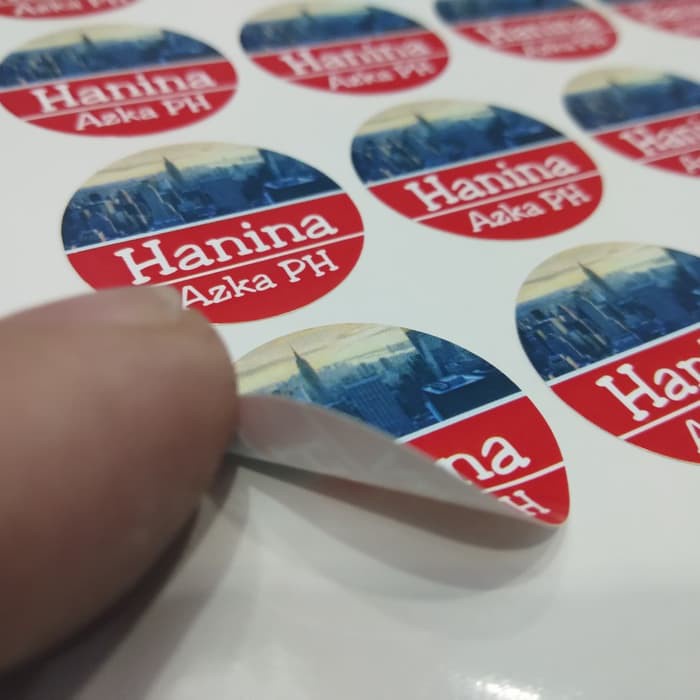 

Cetak Label / Stiker Kemasan Cutting / potong Custom