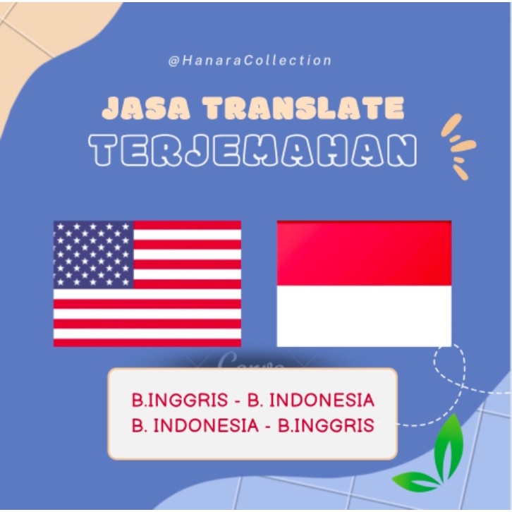Jasa Terjemahan (Jasa Translate) Bahasa Inggris-Indonesia dan Bahasa Indonesia-Inggris