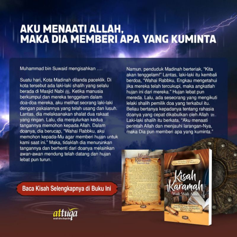 Buku KISAH KARAMAH WALI-WALI ALLAH - attuqa - kisah karomah para wali allah - keajaiban luar biasa - siroh