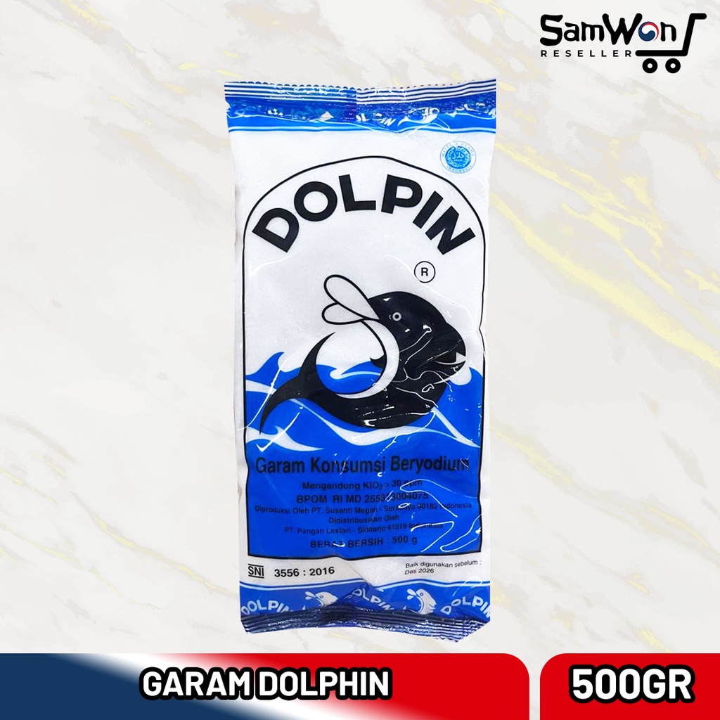 

Garam DOLPIN 500gr Garam Halus Garam Meja Beryodium