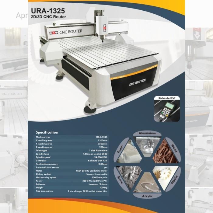 Mesin CNC Router Ruter Machine 1325 Engraving Cutting 3D 2D Milling