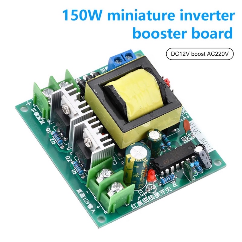 Inverter 150W DC-AC 12V To 220V Regulator Daya Voltage