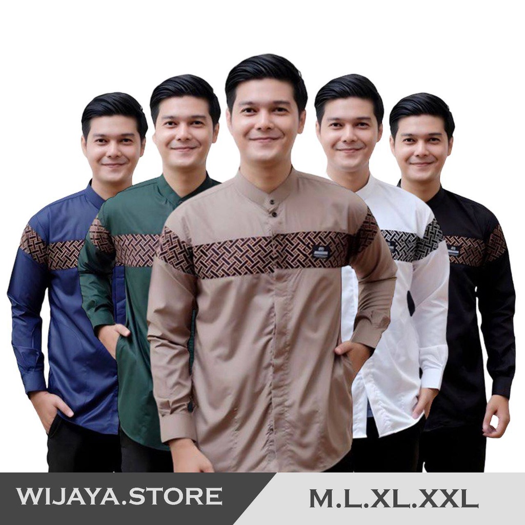 ( TERBARU ) Baju Koko Kurta Dewasa Lengan Panjang Pria Muslim Terbaru Motif FF