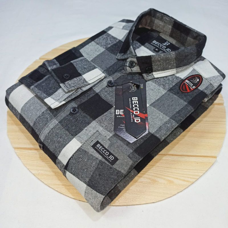 Kemeja Flanel pria - Flanel lengan panjang