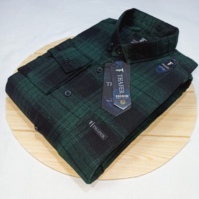 Kemeja Flanel pria - Flanel lengan panjang