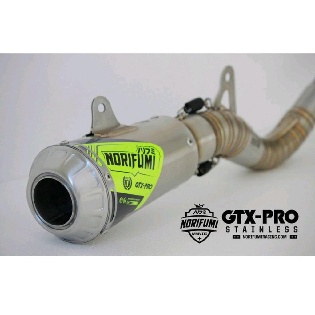 KNALPOT NORIFUMI GTX PRO STAINLESS ORIGINAL (Jupiter Z / Vega)