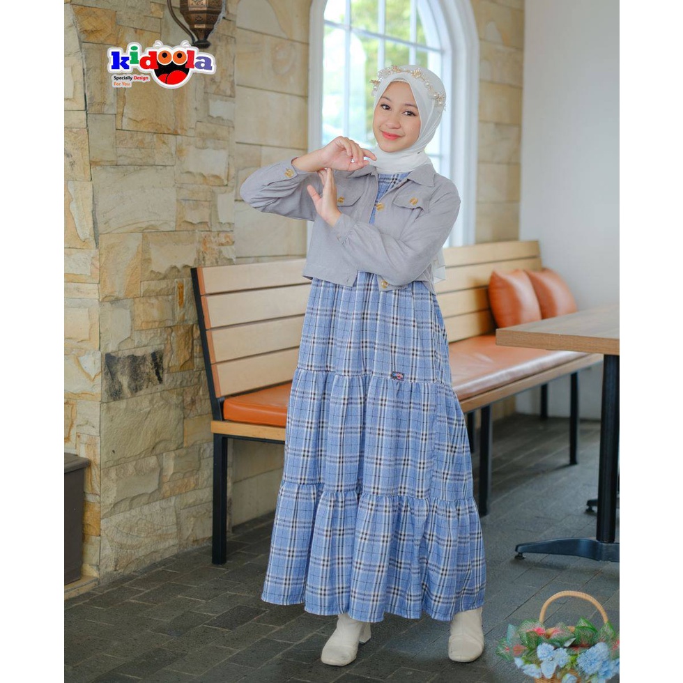 Gamis Dress + outher anak Dhira by Kidoola