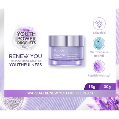 ❤️GROSIR❤️ Wardah Renew You Night Cream 30ml