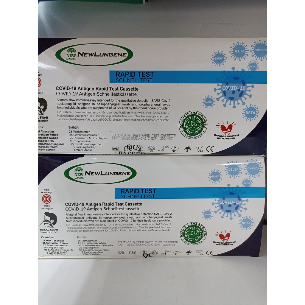 New Lungene Rapid Test Swab Antigen