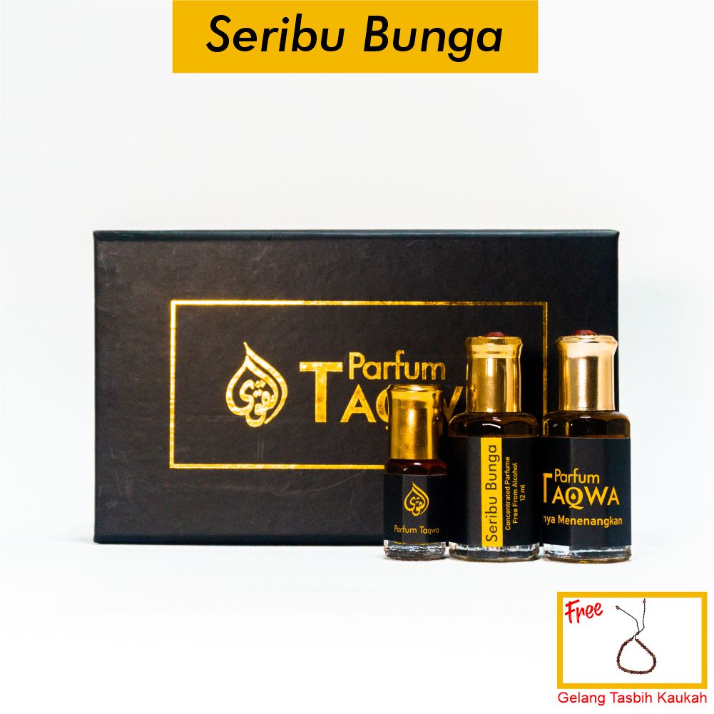 [Beli 1 Gratis 2] Parfum Taqwa Seribu Bunga 12ml | Parfum Sholat Seribu Bunga (Non Alcohol)
