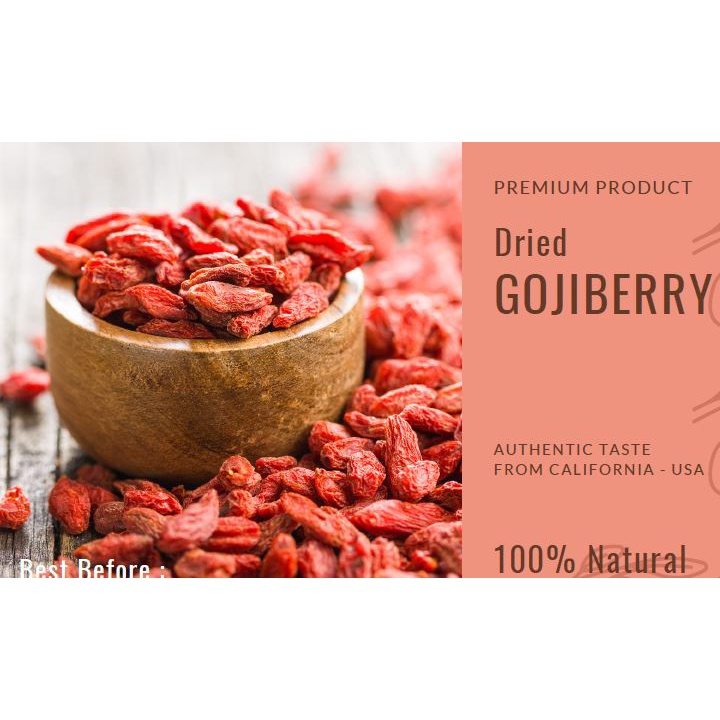 Premium Dried Goji Berry / Buah Kering Goji Berry