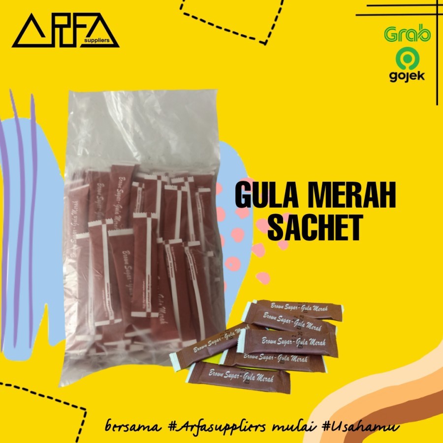 

Brown Sugar Gula Merah Sachet Stik Plam Sugar