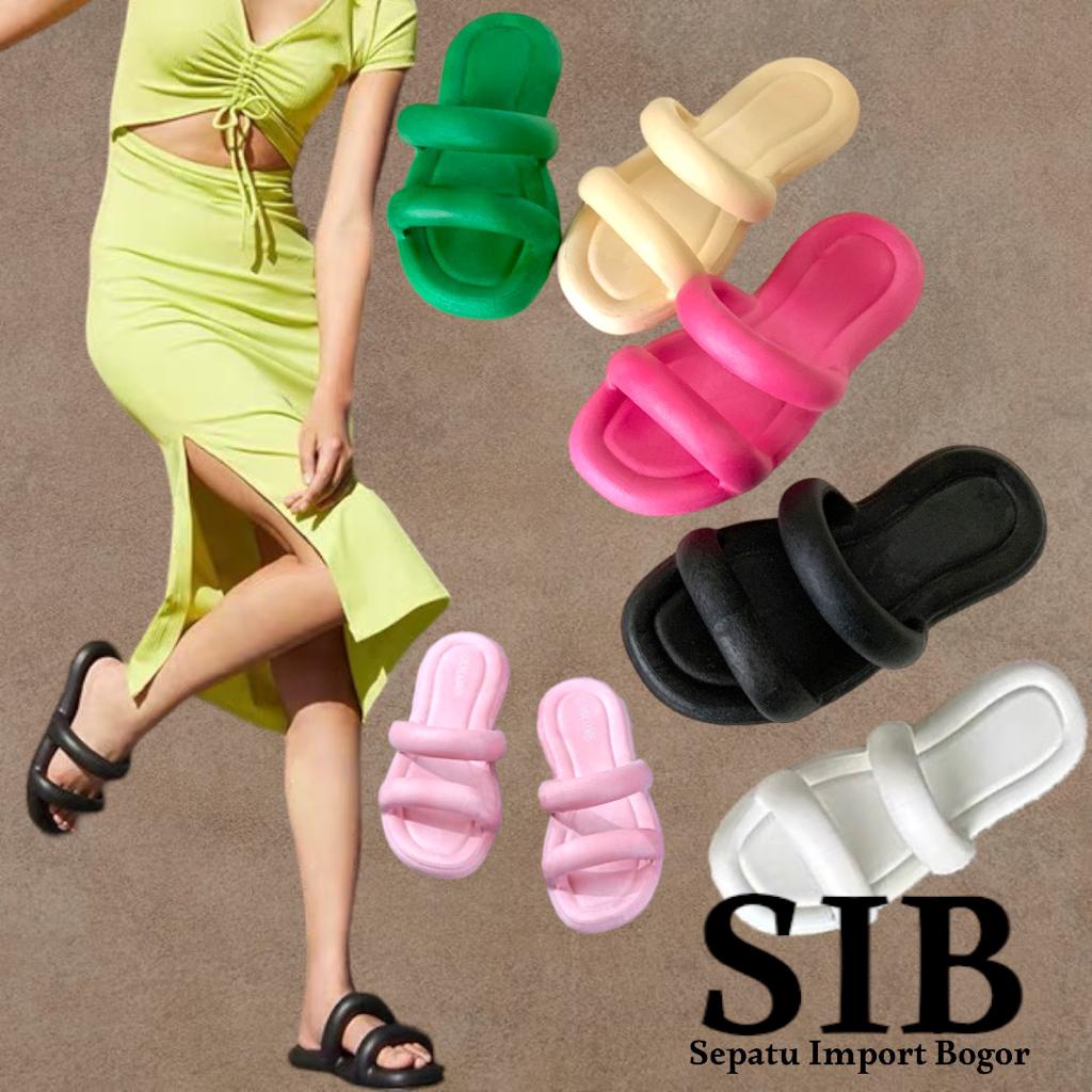 BALANCE Sandal Slop Wanita Import DONA Bangkok Bahan Karet PVC Elastis Non-Slip Rubber 2025