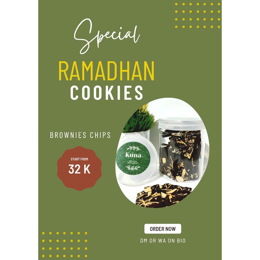 

Kue Brownies Kering Chips Topping Keju & Almond by. Kuna Jajanan - Cookies Cemilan Murah Jember