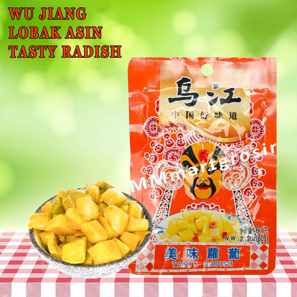 Wu Jiang/ Lobak Asin/ Tasty Radish/ Lobak Acar/ 60g