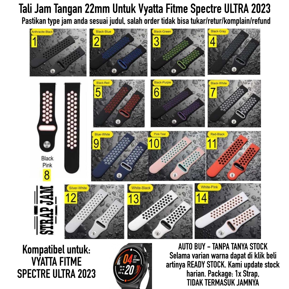 NKL Nike Tali Jam Vyatta Fitme Spectre Ultra 2023 - Strap 22mm Sporty Stylish