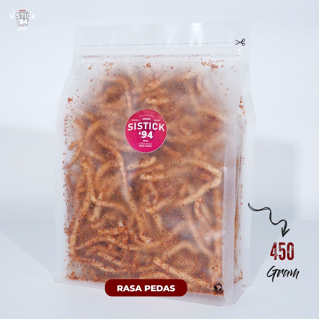 

Cemilan Sistick 94 Rasa Pedas Isi 450gr