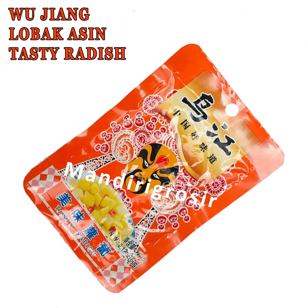 Lobak Asin* Wu Jiang* Tasty Radish* Lobak Acar* 60g