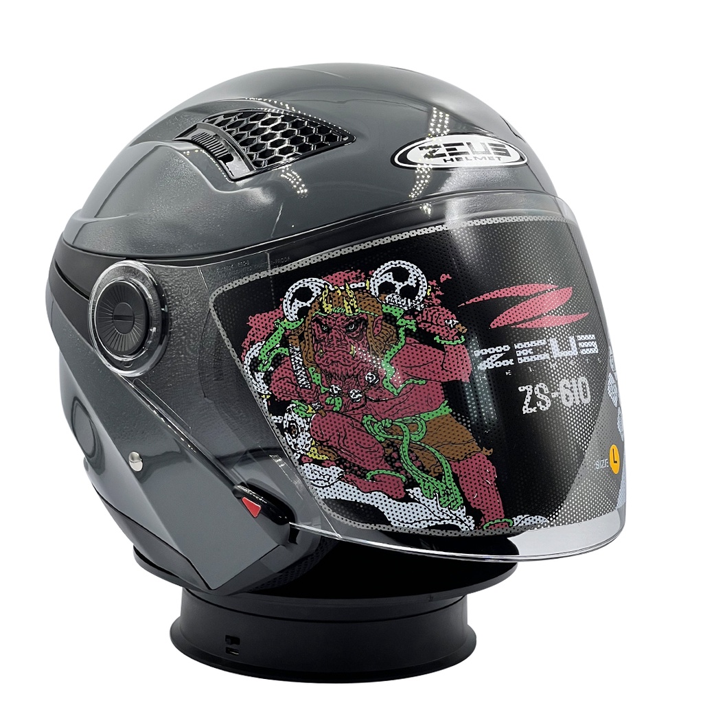 Helm ZEUS ZS 610 Double Visor Grey 11C