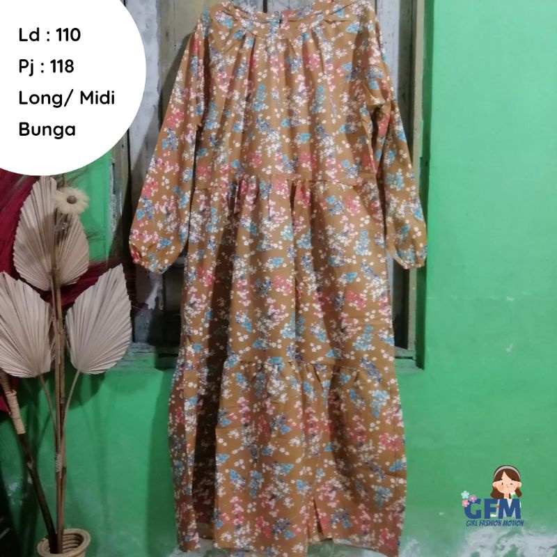 Midi Dress//Long Tunik//Tunik Midi//Atasan Wanita//SALE//Sisa Stok//Sisa Seri