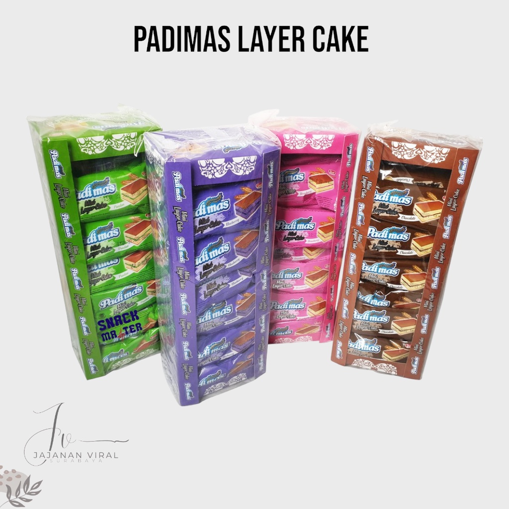 

Padi Mas Mini Layer Cake 1Box Isi 24Pcs @10Gram