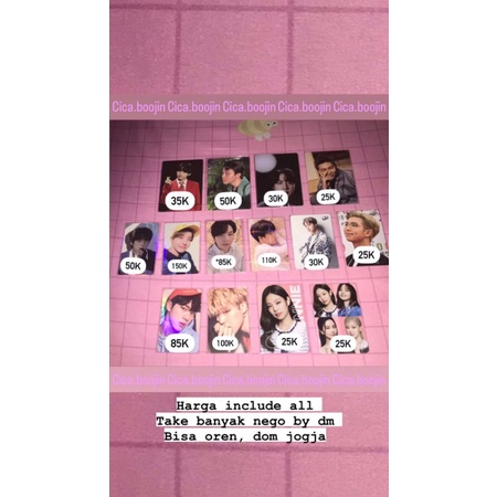 [Ready Stock]Baca Deskripsi Photocard BTS BLACKPINK YESCARD