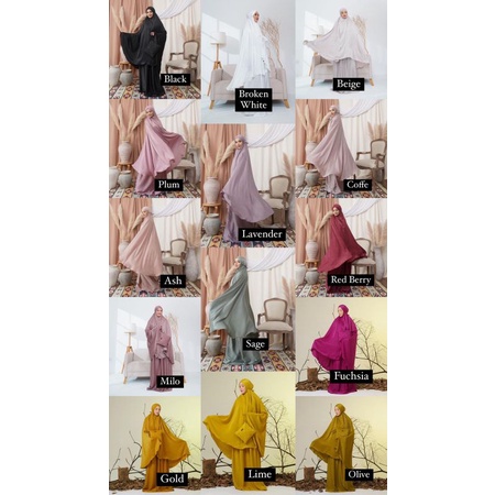 Mukena santorini silk by armii id /armiipajamas