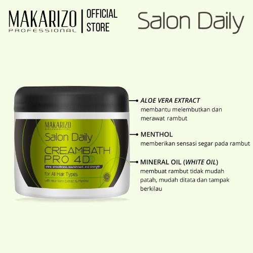 Makarizo Salon Daily Creambath Pro 4D 500ML