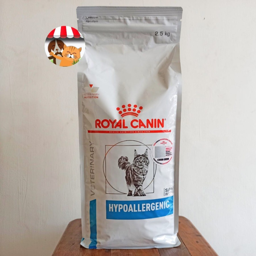 Royal Canin Vet Hypoallergenic Cats 2.5kg Khusus Intoleransi Makanan